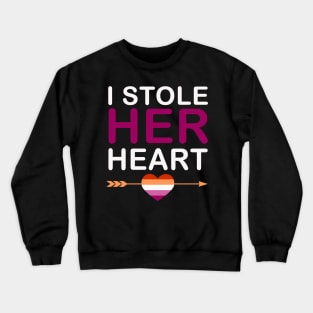 i stole her heart Crewneck Sweatshirt